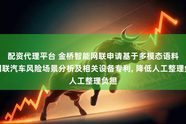 配资代理平台 金桥智能网联申请基于多模态语料的网联汽车风险场景分析及相关设备专利, 降低人工整理负担